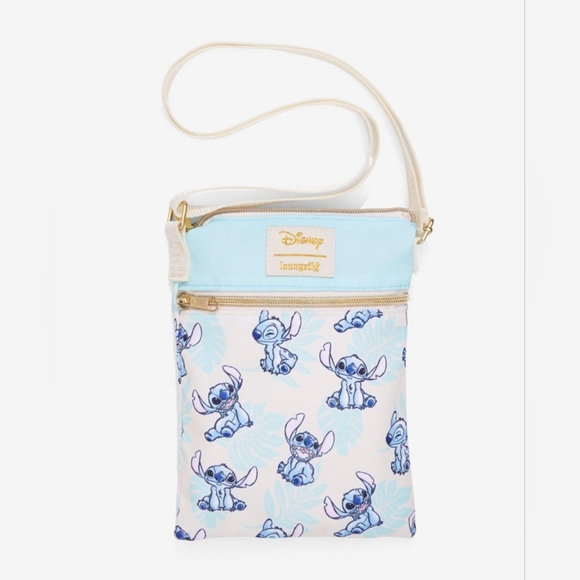 Loungefly Handbags - Loungefly Disney Lilo & Stitch Palm Leaves Passport Crossbody Bag